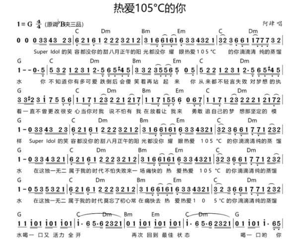 热爱105度的你简谱数字#祖国啊我永远热爱你简谱教唱