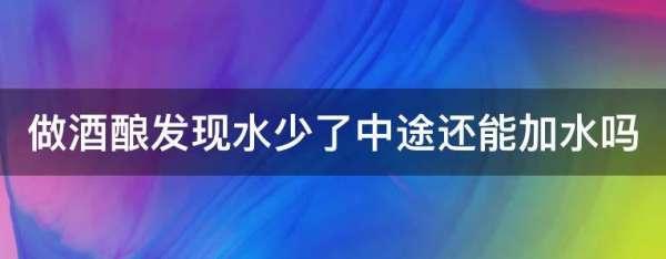 甜馨果酒湖怎么调#做甜酒时水加少了怎么办