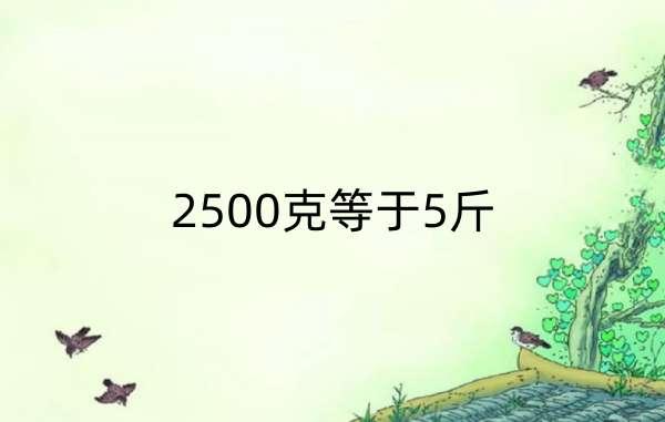 2500kg是多少斤#2500kg等于多少t