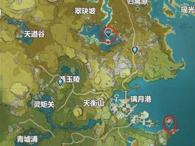 原神钓鱼地点分布图#原神三把鱼竿先换哪个