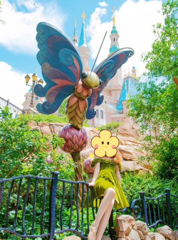 迪士尼城堡背景图#迪士尼公主合影壁纸